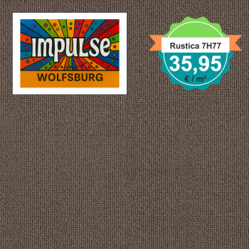 Vorwerk Rustica 7H77 braun Teppichboden – Draufsicht quadratisch